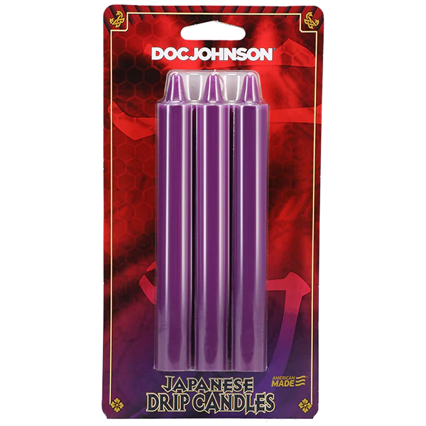Doc Johnson Japanese Drip Candles - Purple