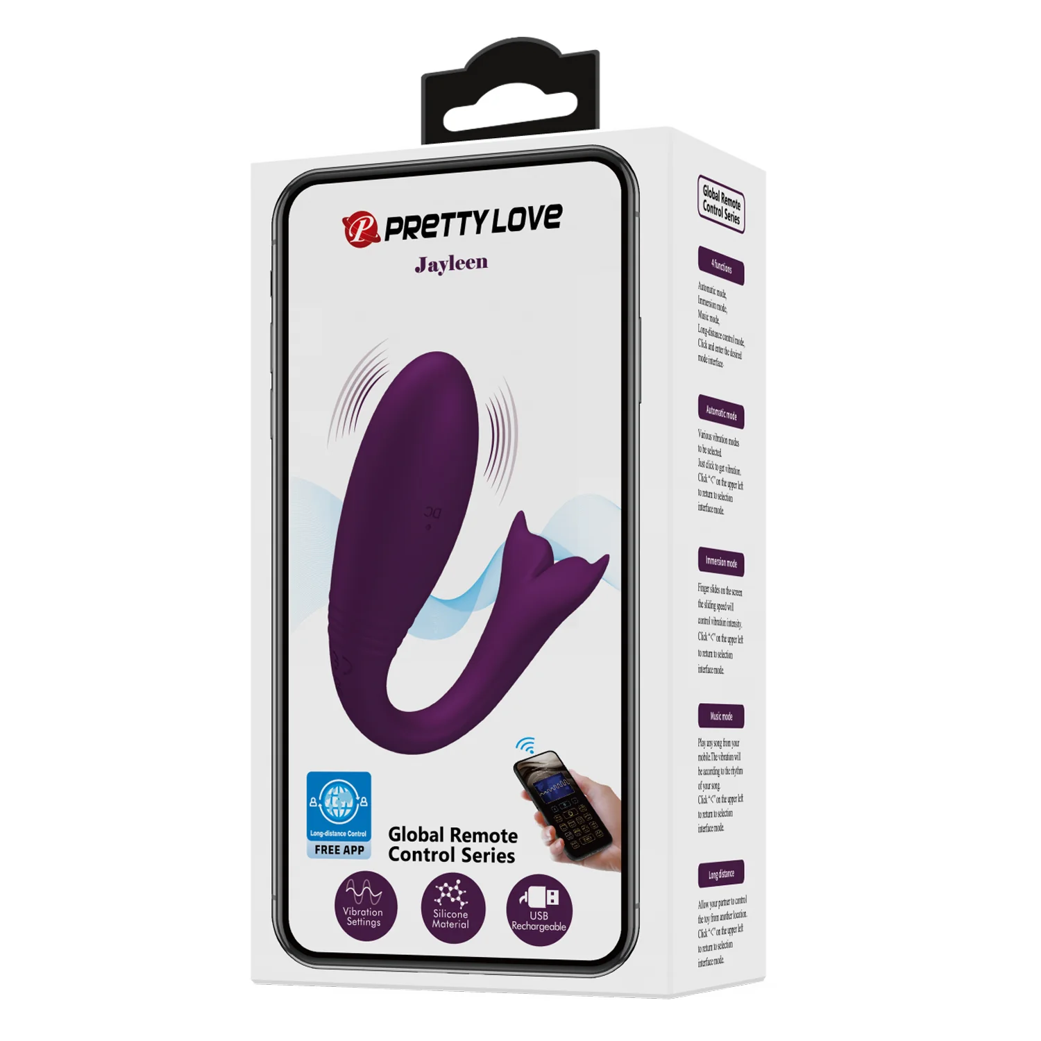Pretty Love Jayleen Couple's Vibrator - 911HP - Image 7