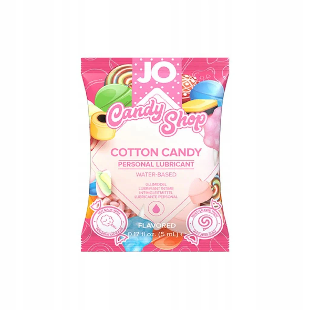 JO Candy Shop Cotton Candy Flavoured Lube 5ml