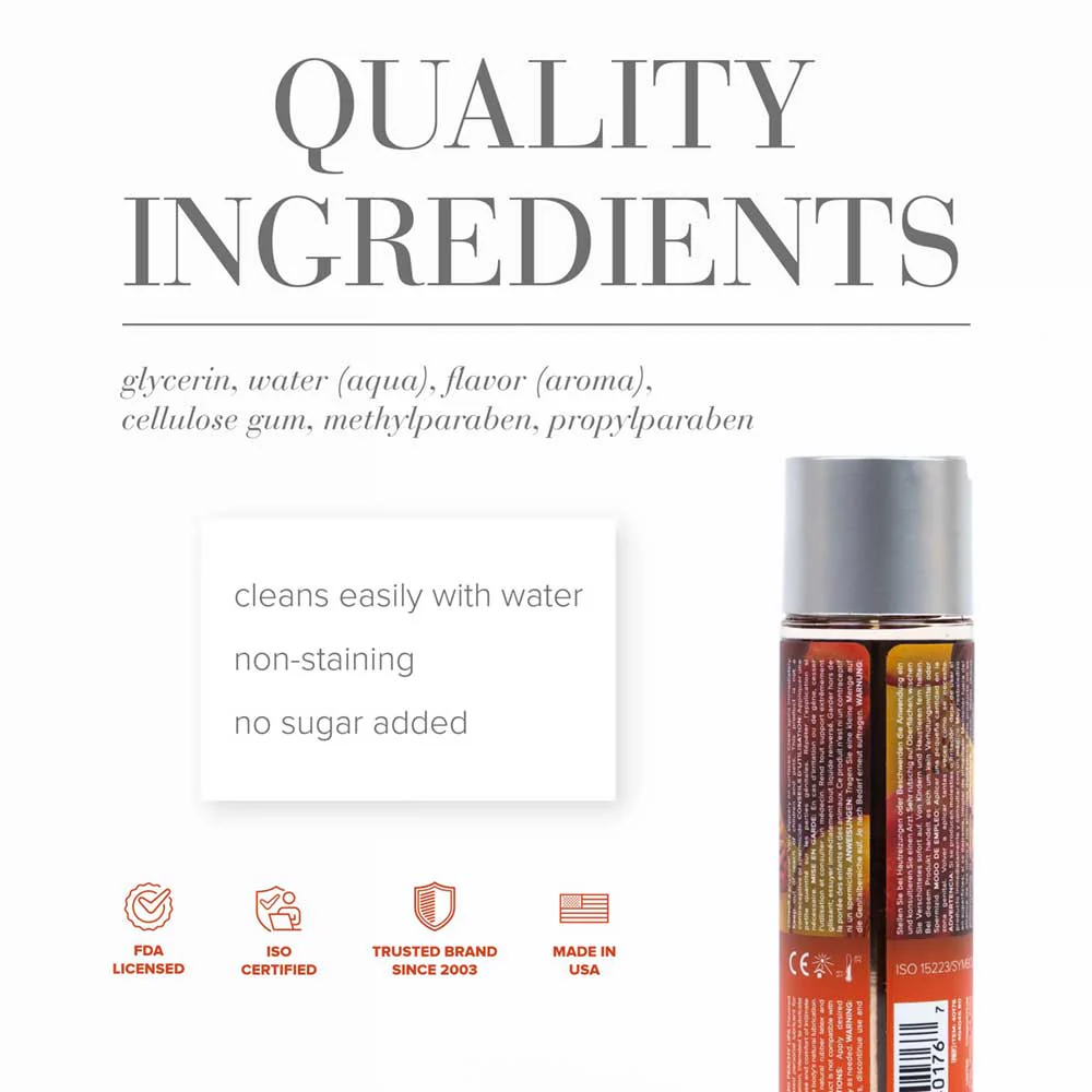 JO H2O Flavors Lube Peachy Lips 120ml - Image 2