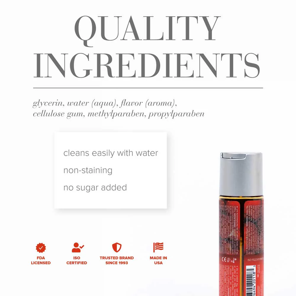 JO H2O Flavors Lube Strawberry Kiss 120ml - Image 2