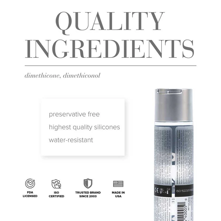 JO Premium Silicone Lube 5ml - Image 2