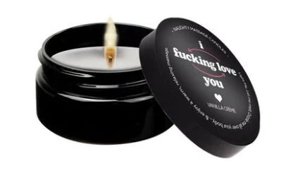 Naughty Massage Candle 50g Vanilla Creme - I Fucking Love You