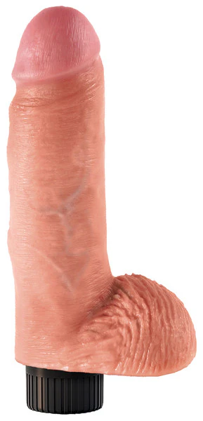 King Cock 7" Vibrating Cock with Balls - Image 3
