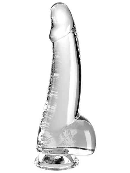 King Cock Clear 7.5" with Balls - Image 2