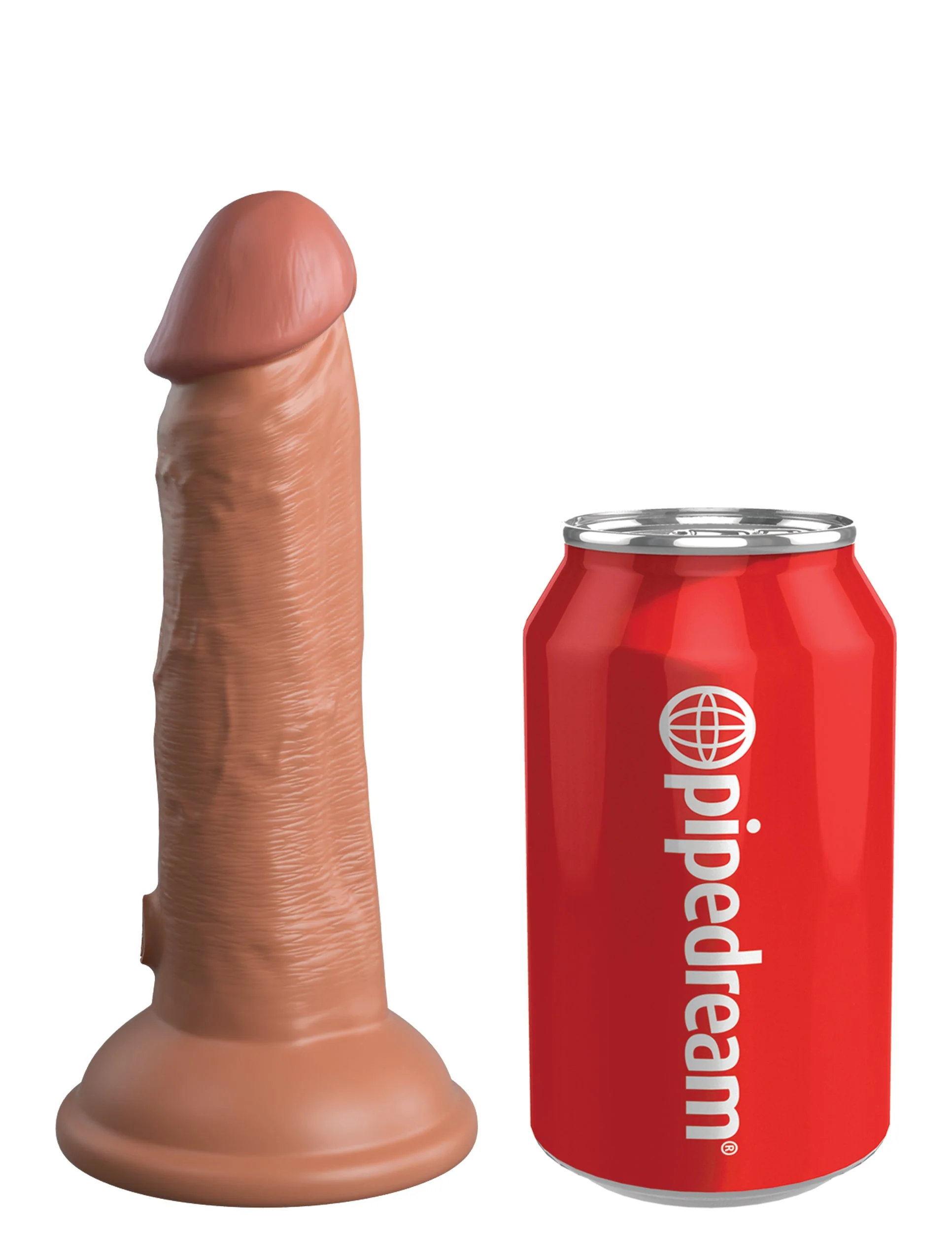 King Cock Elite 6" Vibrating Silicone Dual Density Cock - Image 7