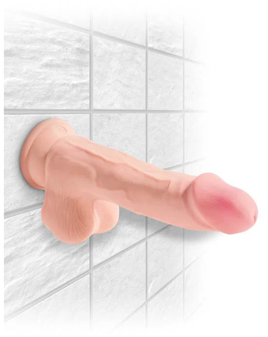 King Cock Plus 7.5" Triple Dens w Balls - Image 3