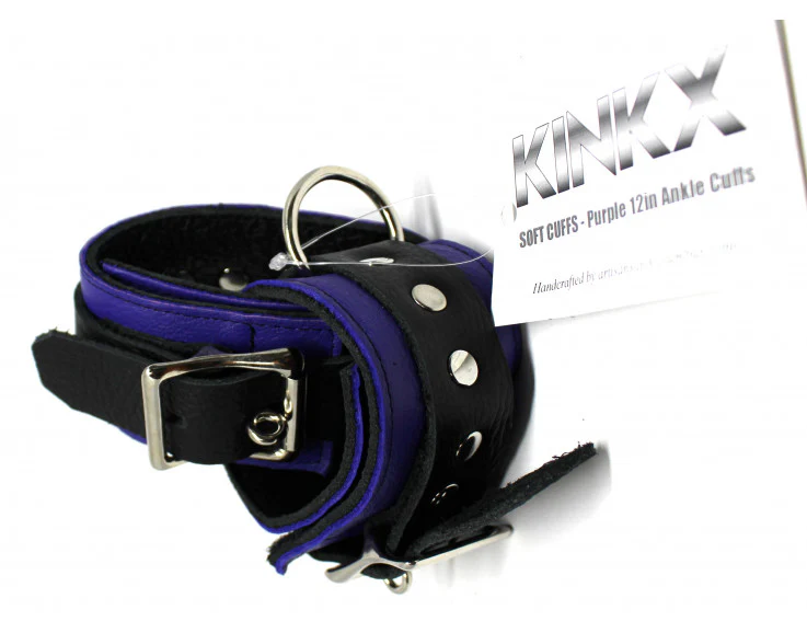 Kinkx Soft Cuffs 12 Ankle Cuffs Purple