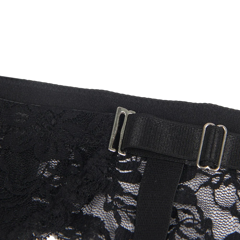 Lace Garter Panties P5201-1 Black 3XL/4XL - Image 8