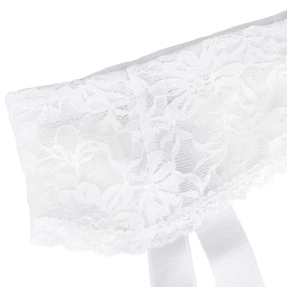 Lace Garter Panties P5201-2 White 3XL/4XL - Image 6