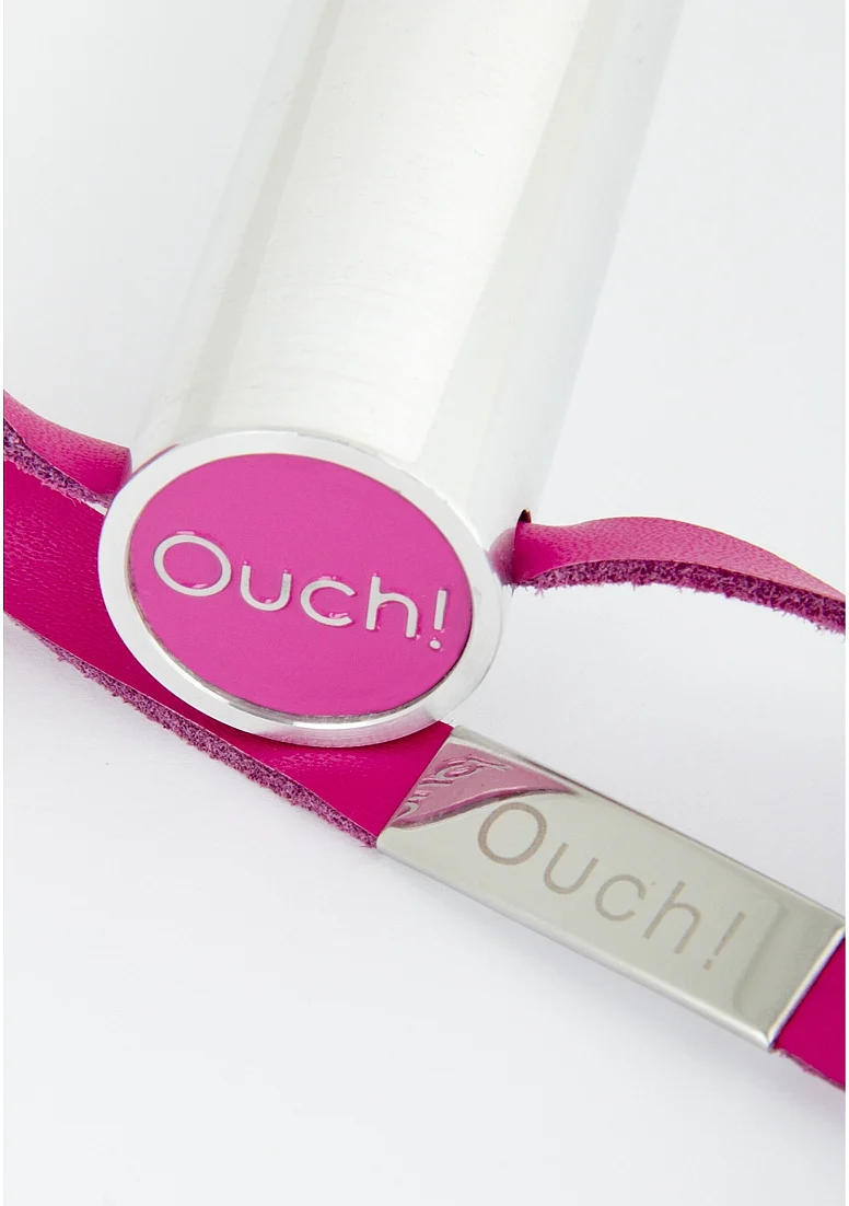 Ouch Leather Circle Tipped Pink - Image 2