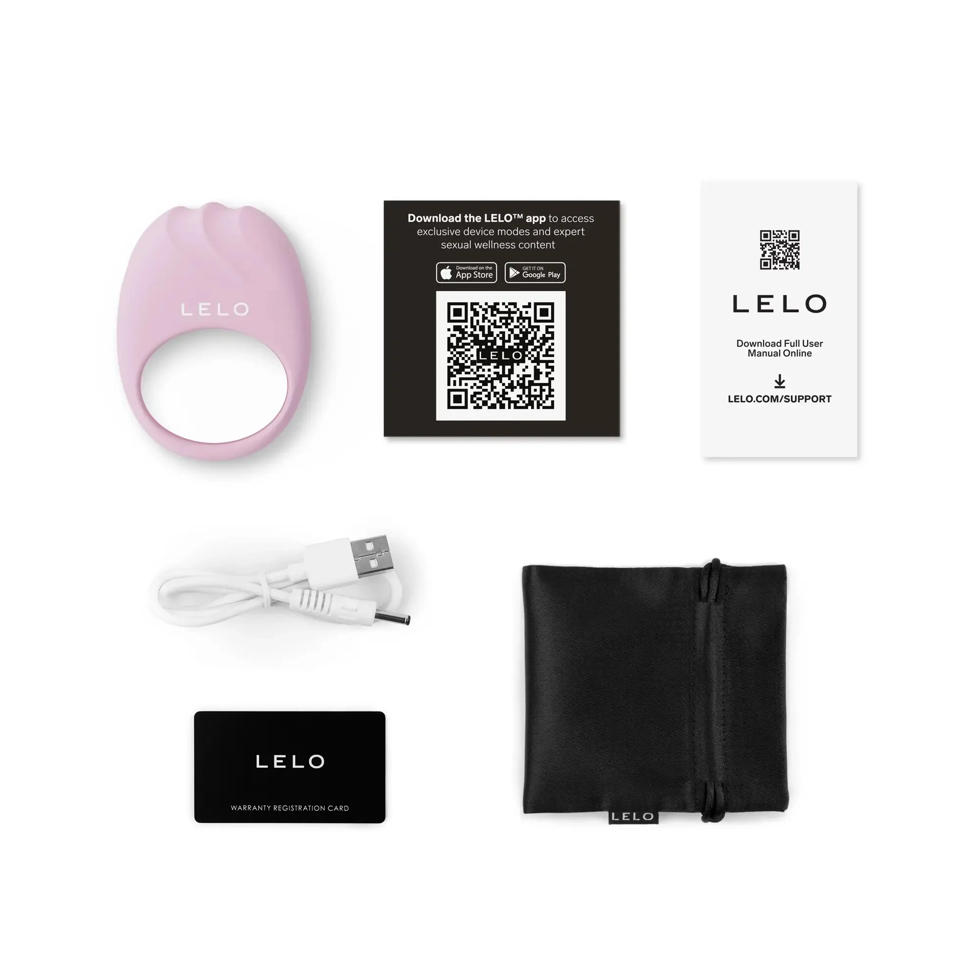 Lelo Lifeguard Originals Vibrating Penis Ring Soft Pink - Image 3
