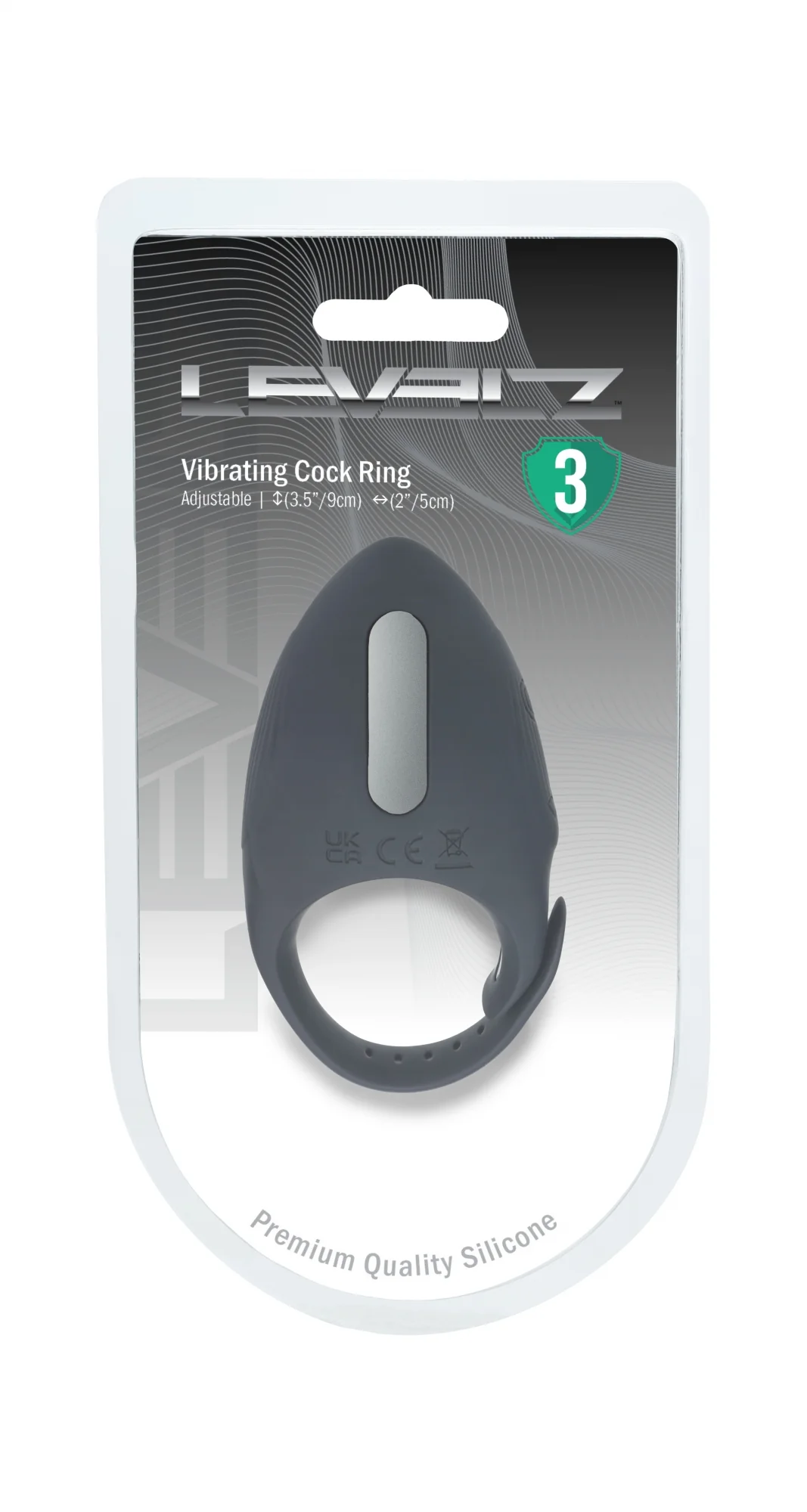 Levelz Adjustable Vibrating Silicone Cock Ring