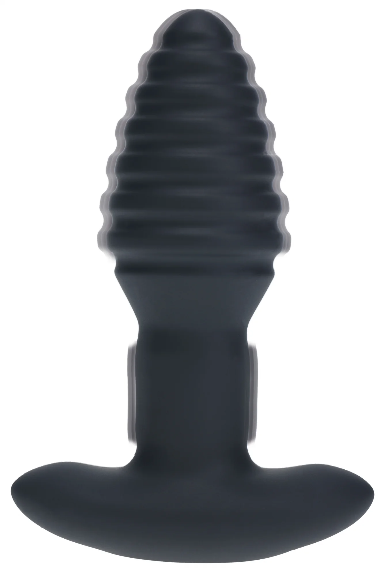 Levelz Vibrating & Rotating Ribbed Silicone Anal Plug - Image 2