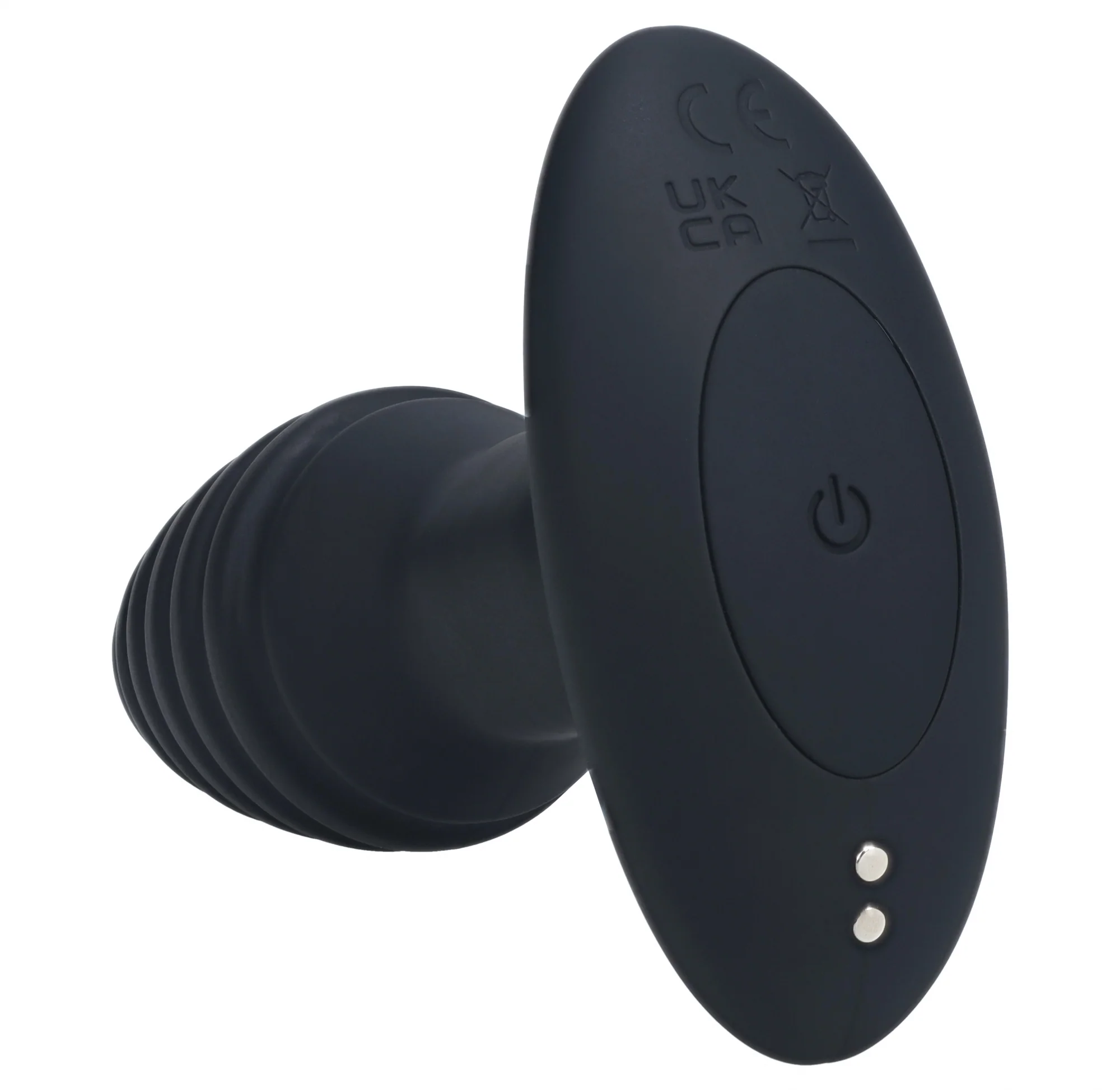 Levelz Vibrating & Rotating Ribbed Silicone Anal Plug - Image 5