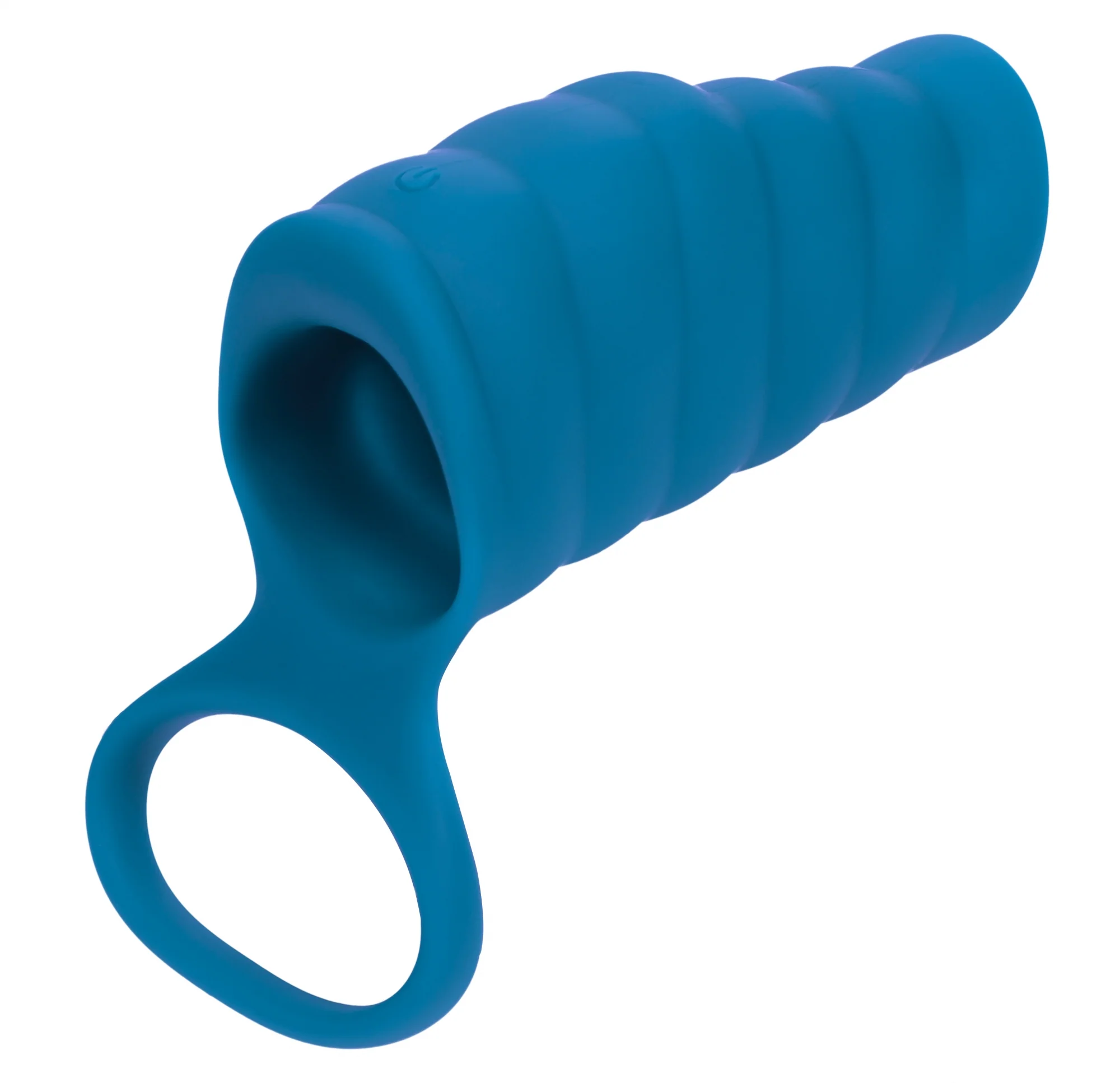 Levelz Vibrating Ribbed Silicone Cock Sleeve & Ball Ring - Image 2