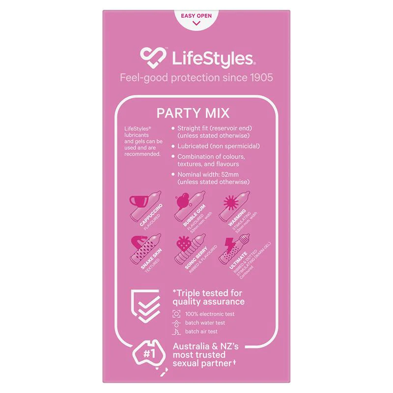 Lifestyles Condoms Party Mix 10 Pack - Image 2