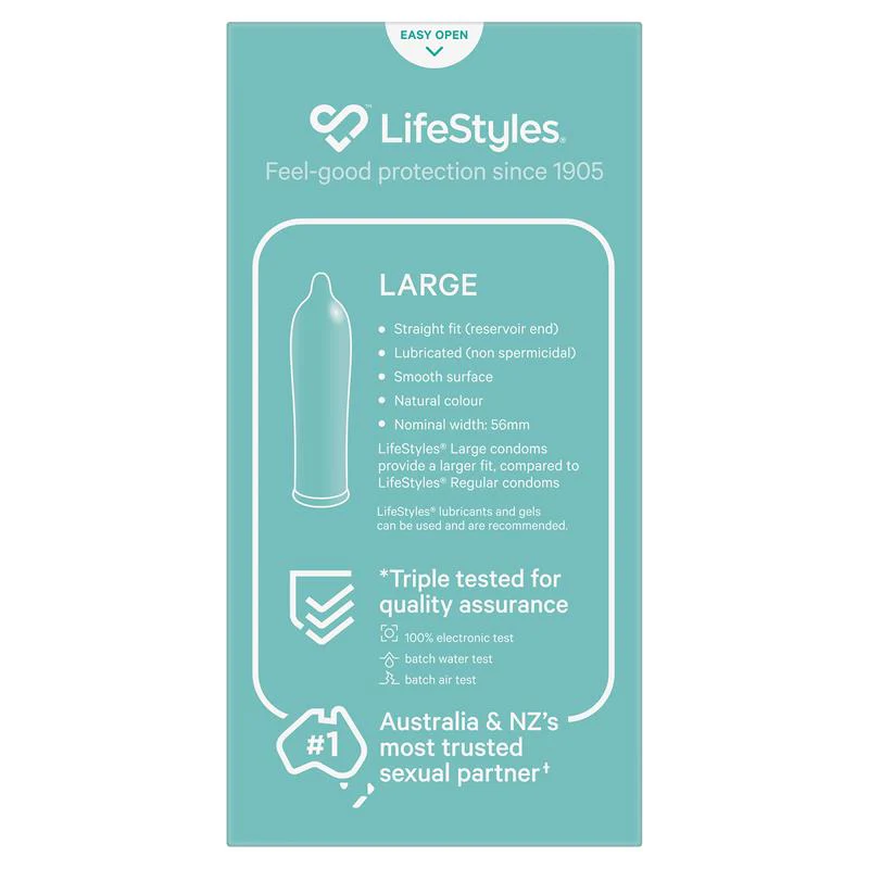 Lifestyles Large Condoms 20 Pack - Image 2