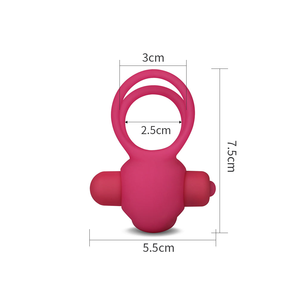Love Toy Duo Cockring Pink LV1427 - Image 2