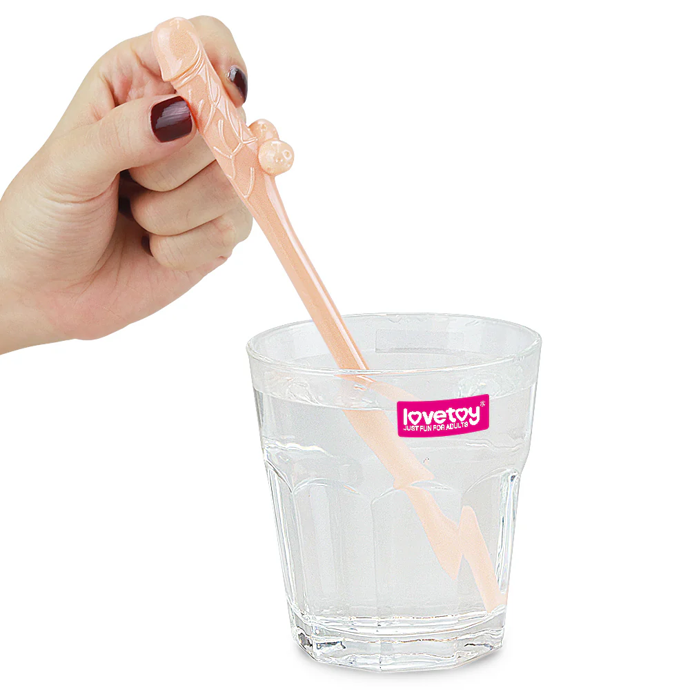 Love Toy Flesh Willy Straws 9pk - Image 4