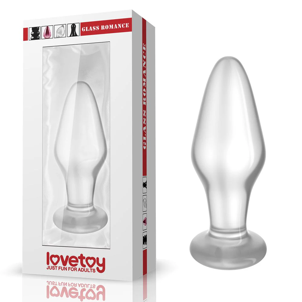 Love Toy Glass Plug Clear GS11C