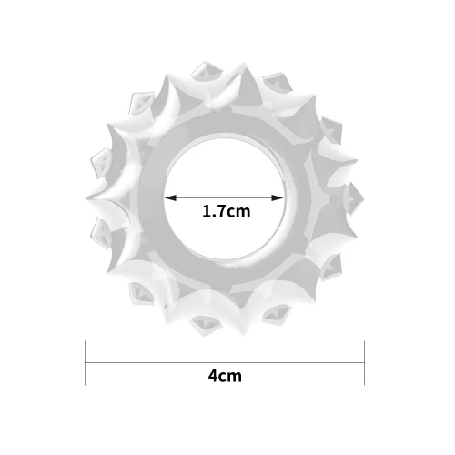 Love Toy Power Plus Clear cock ring - LV1431C - Image 3