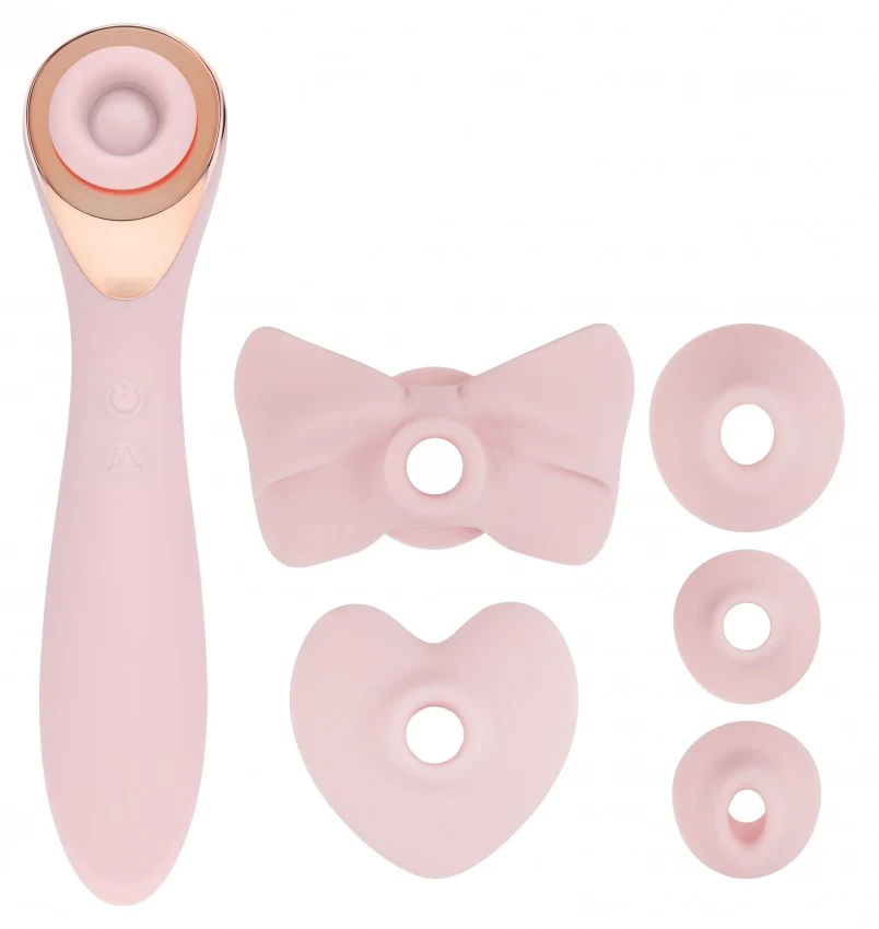 Loveline Darling Clitoral Air Pulse Interchangeable Head Vibe Pink - Image 2
