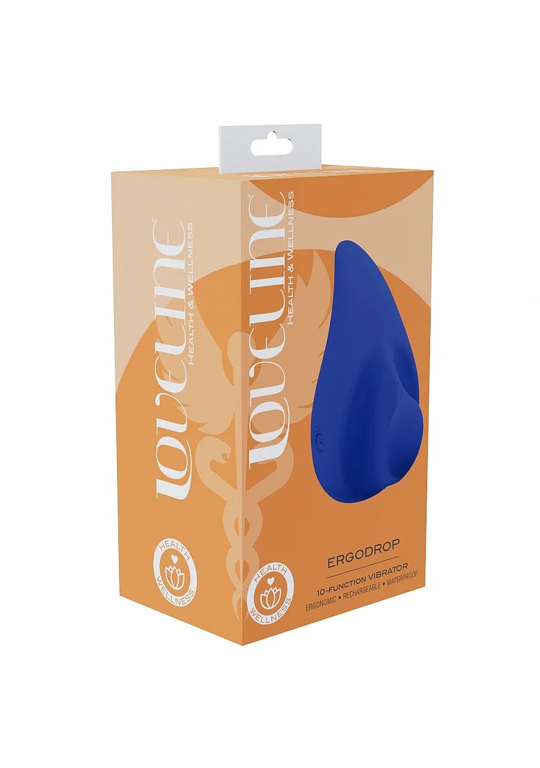 Loveline Ergodrop Blue 10 Function Waterproof Cilitrol Vibrator - Image 3