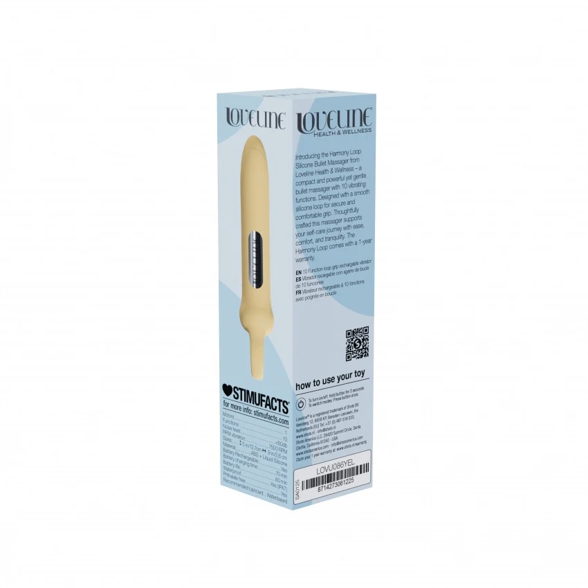 Loveline Harmony Loop Bullet Vibe Yellow - Image 4