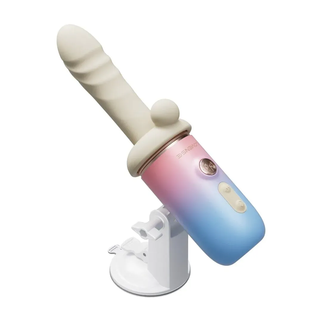 Lovense Spinel Portable Thrusting Vibrating and Heating Dildo/Sex Machine