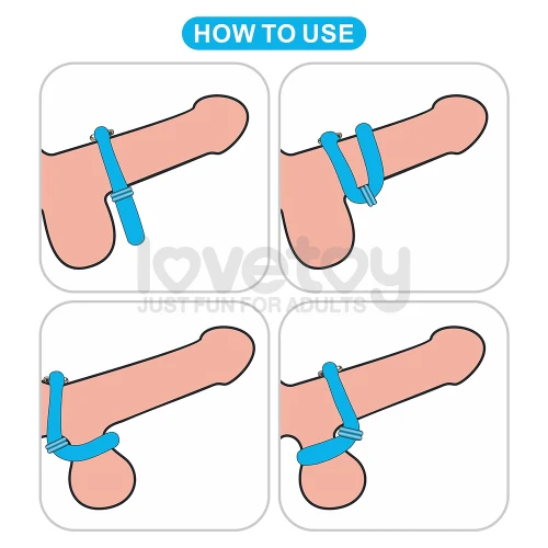 Lovetoy Pinnacle Pro Anyfit Plus Stretcher Ring Blue - Image 3