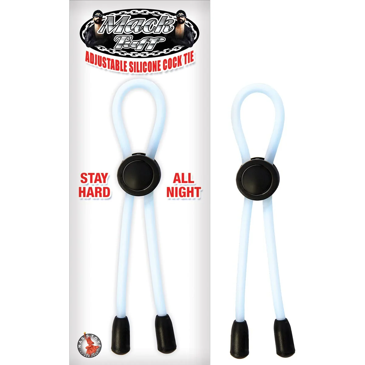 Mack Tuff Silicone Cock Tie Clear