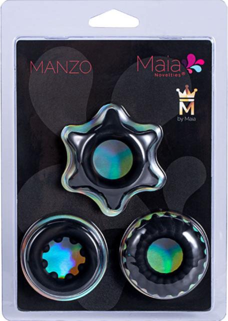 Maia Manzo Silicone Cock Rings 3-Piece C-Ring Set - Image 2