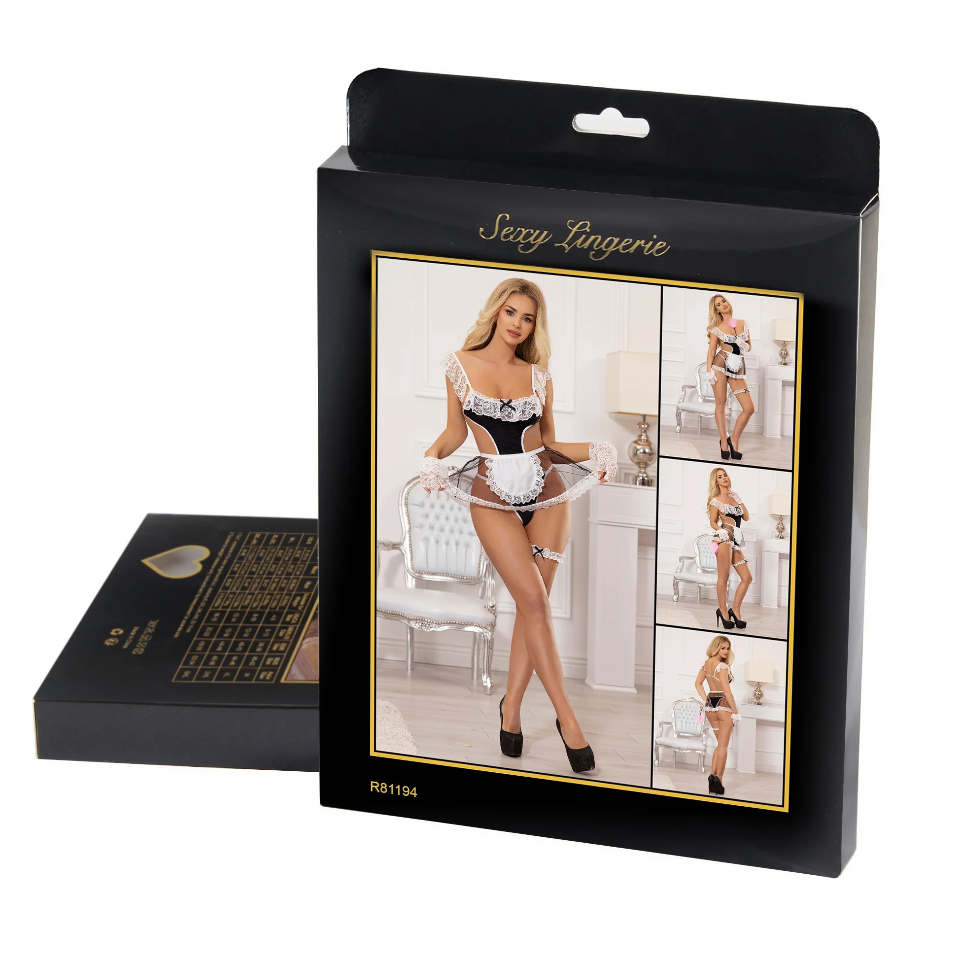 Oh Yeah Maid Costume M/L Black - R81194 - Image 5