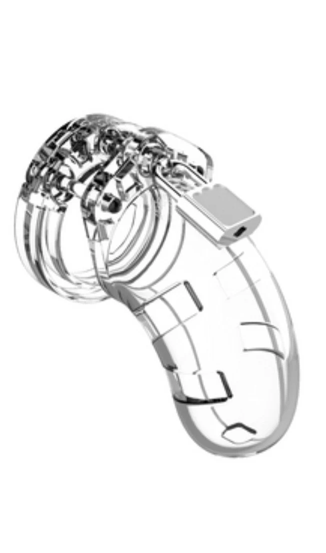 Mancage Model 01 Chastity Cock Cage Clear 3.5" - Image 4