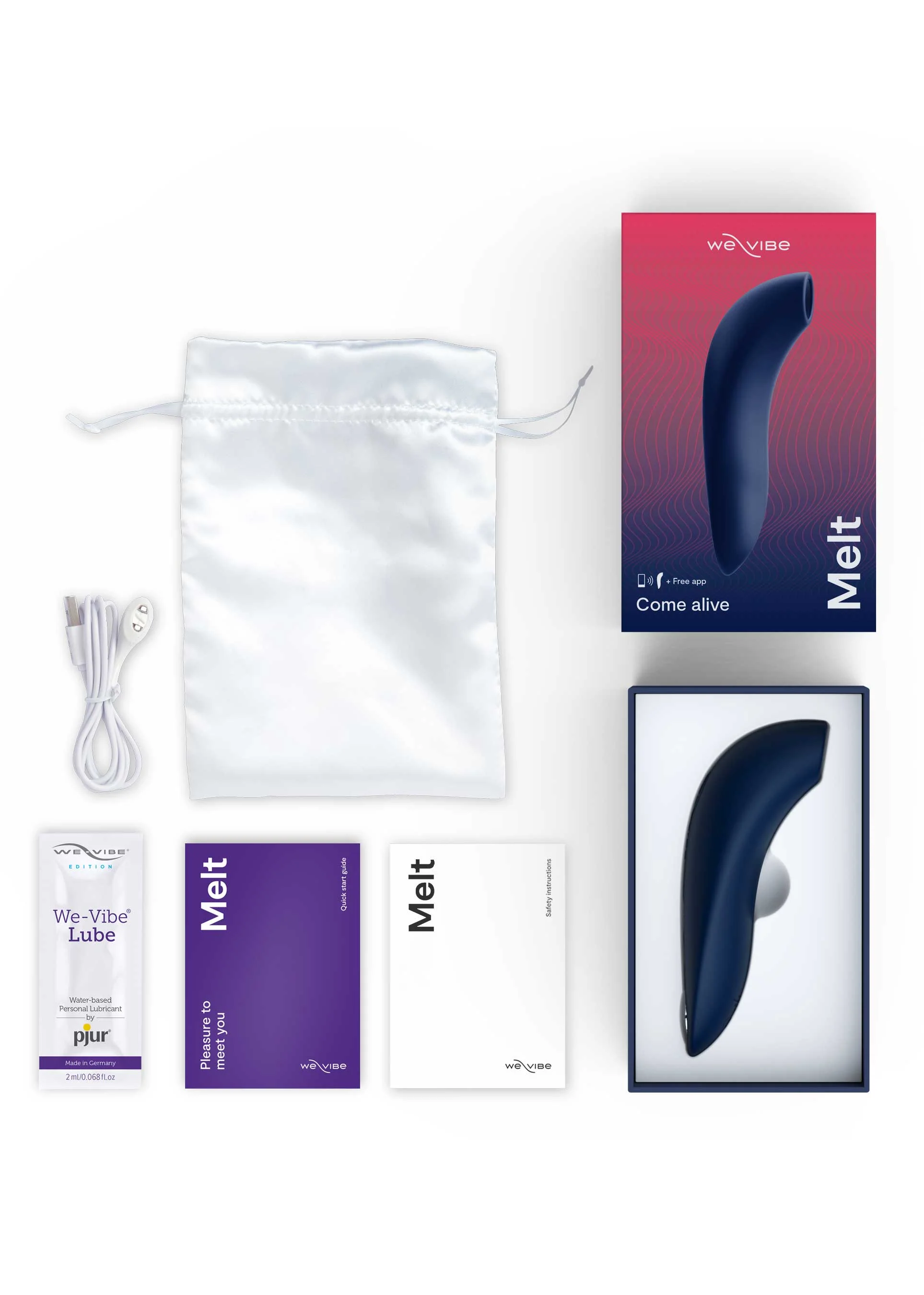 We Vibe Melt Pleasure Air Clitoral Stimulator Midnight Blue - Image 13