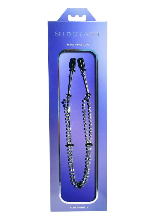 Sportsheets Midnight Bling Nipple Clips - Image 2