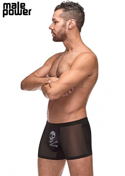 Male Power Private Screening Pouch Short Skull Black S - 181262 - Image 3