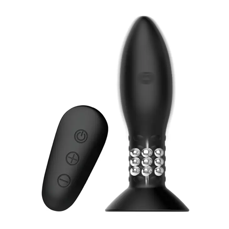 Mr Play Rotation Beads Anal Plug 79W-MR Black - Image 5