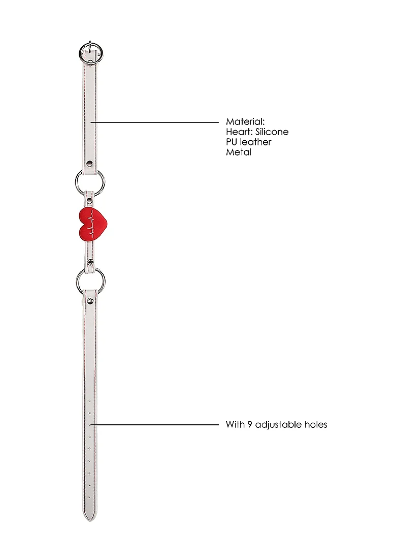 Ouch Nurse Silicone Heart Gag - Image 4