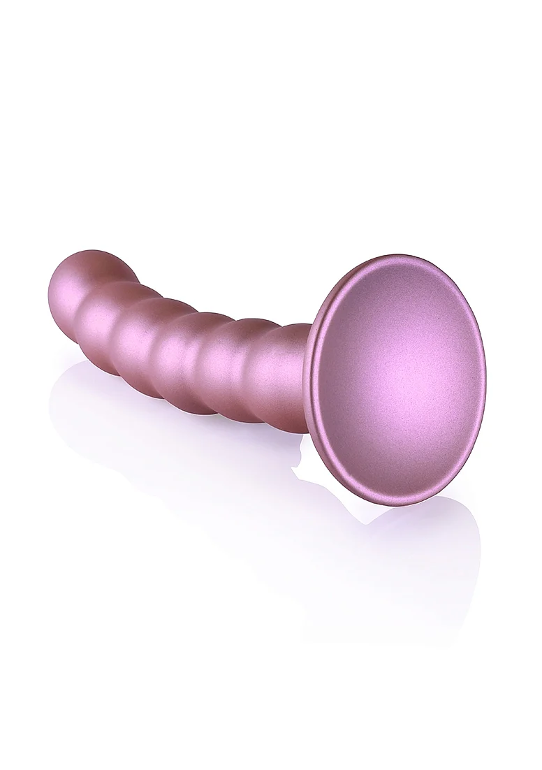 Ouch Beaded G-Spot Dildo 5" Rose Gold - Image 3