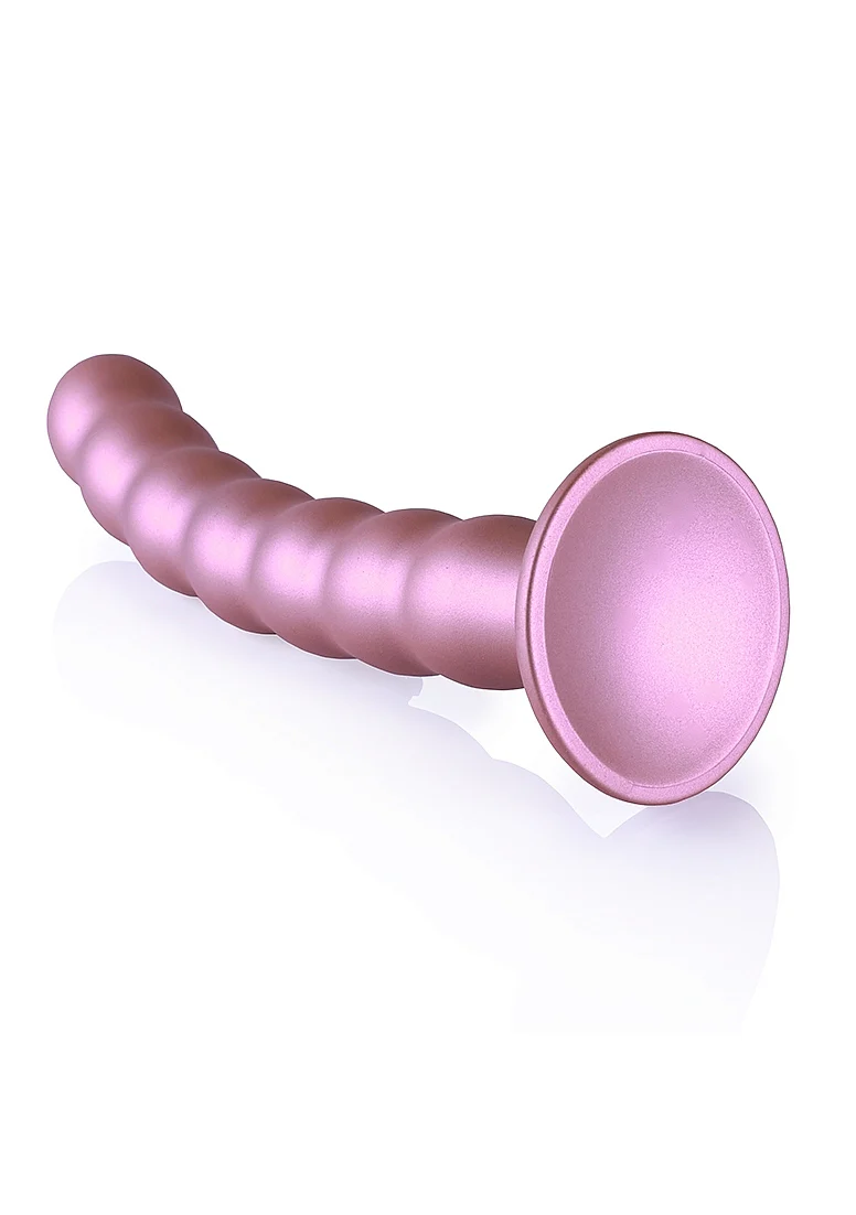 Ouch Beaded G-Spot Dildo 8'' Rose Gold - Image 4
