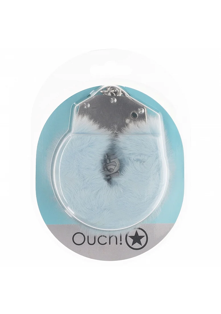Ouch Fluffy Handcuff Powder Blue - Image 2