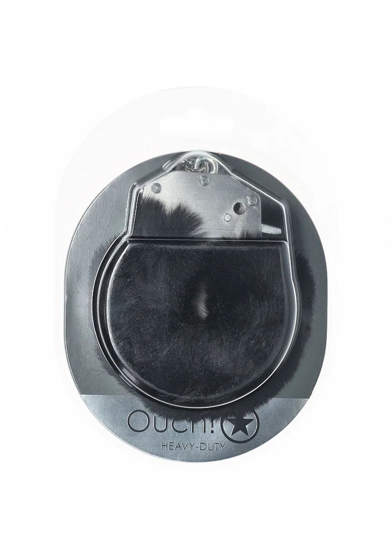 Ouch Fluffy Handcuffs Black - Image 5