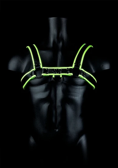 Ouch Glow in Dark C/Bulldog Harness L/XL - Image 2