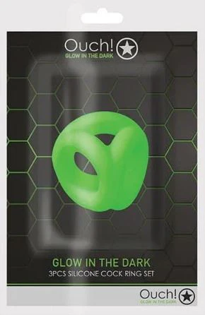 Ouch Glow in Dark Cock & Ball Strap