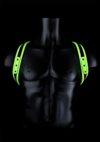 Ouch Glow In The Dark - Bonded Leather Sling Harness S/M - Image 2
