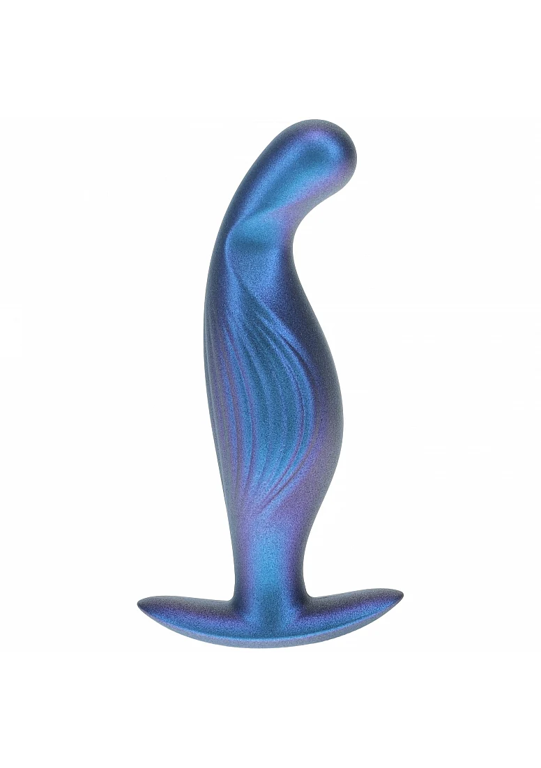 Ouch P-Spot Anal Plug 4.6" Metallic Blue - Image 2