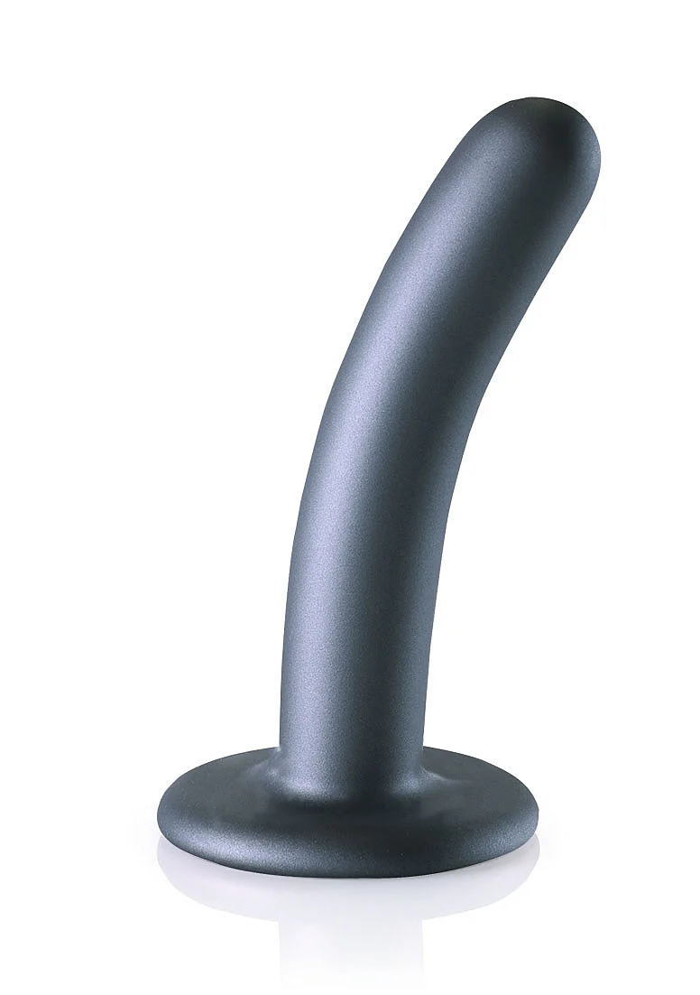 Ouch Smooth G-Spot Dildo 5" Gun Metal - Image 2