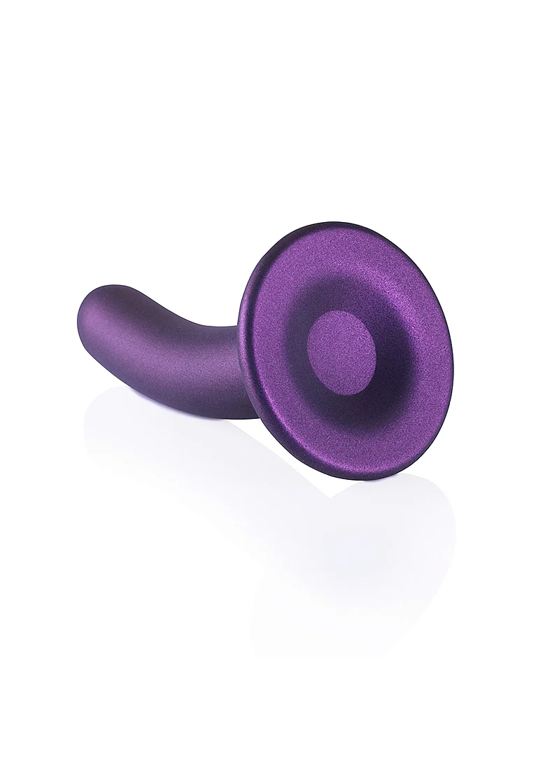Ouch Smooth G-Spot Dildo 6" Metallic Purple - Image 4